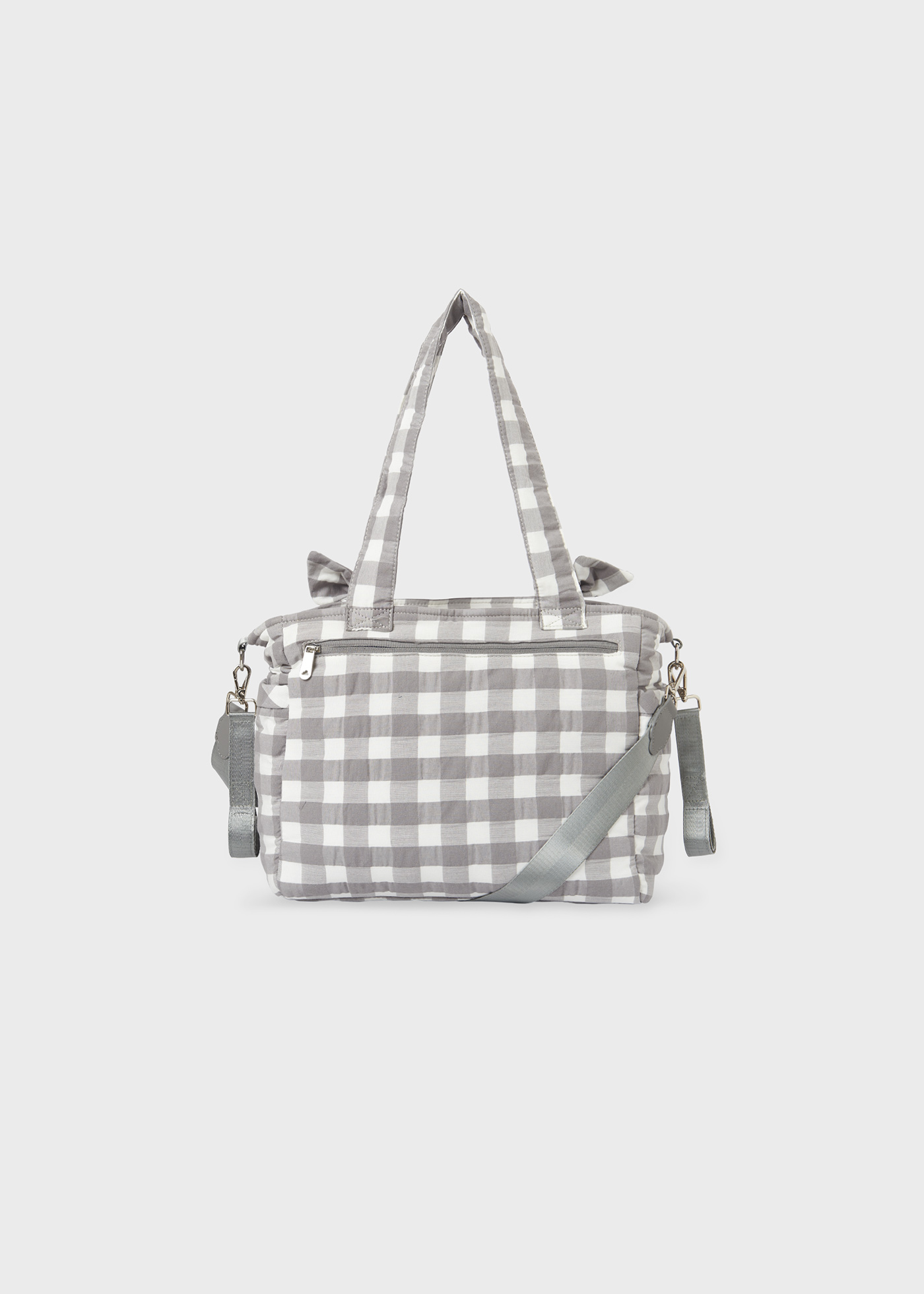 bolsa de bebê xadrez vichy
