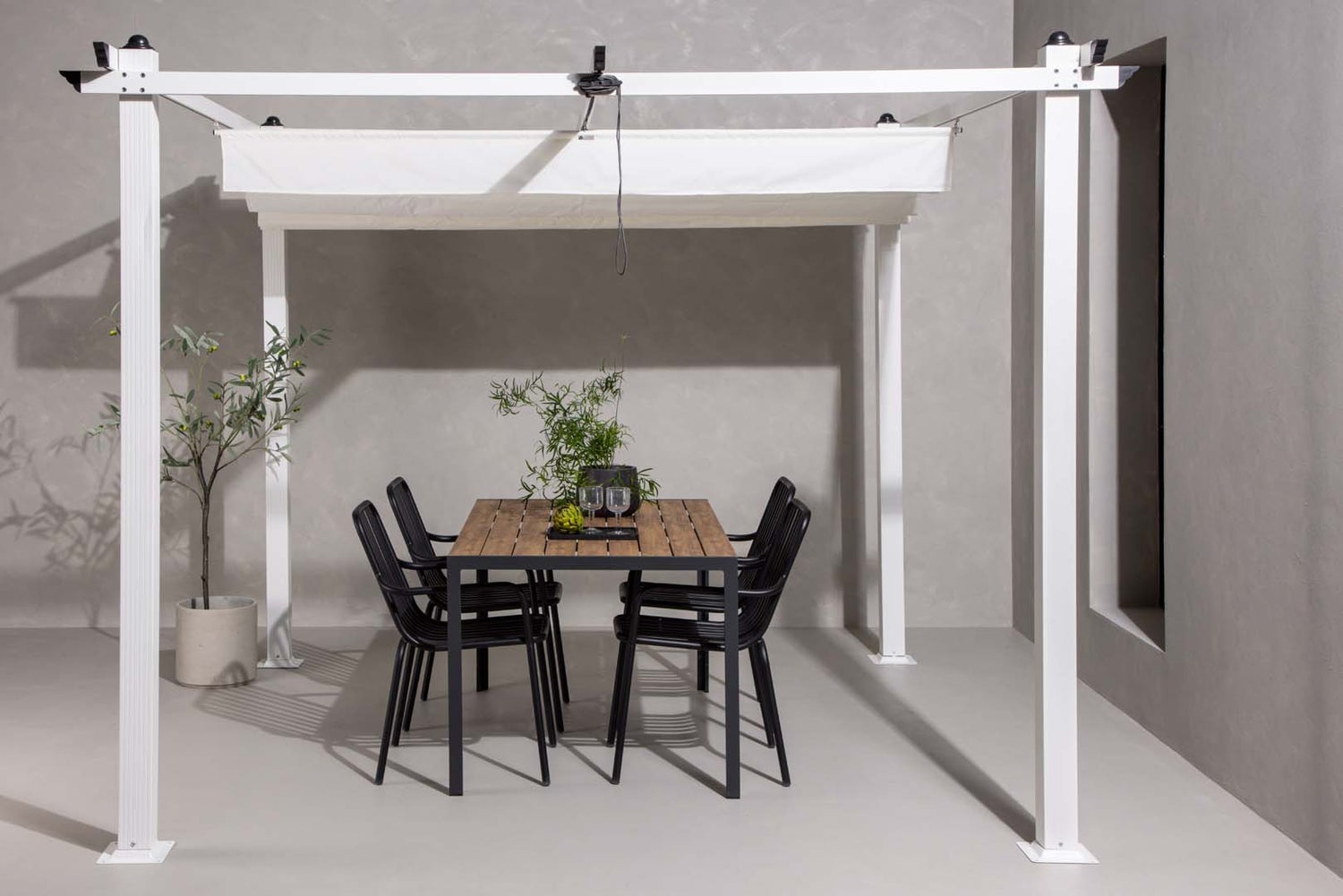 Lazio pergola wit. 295X295X248cm