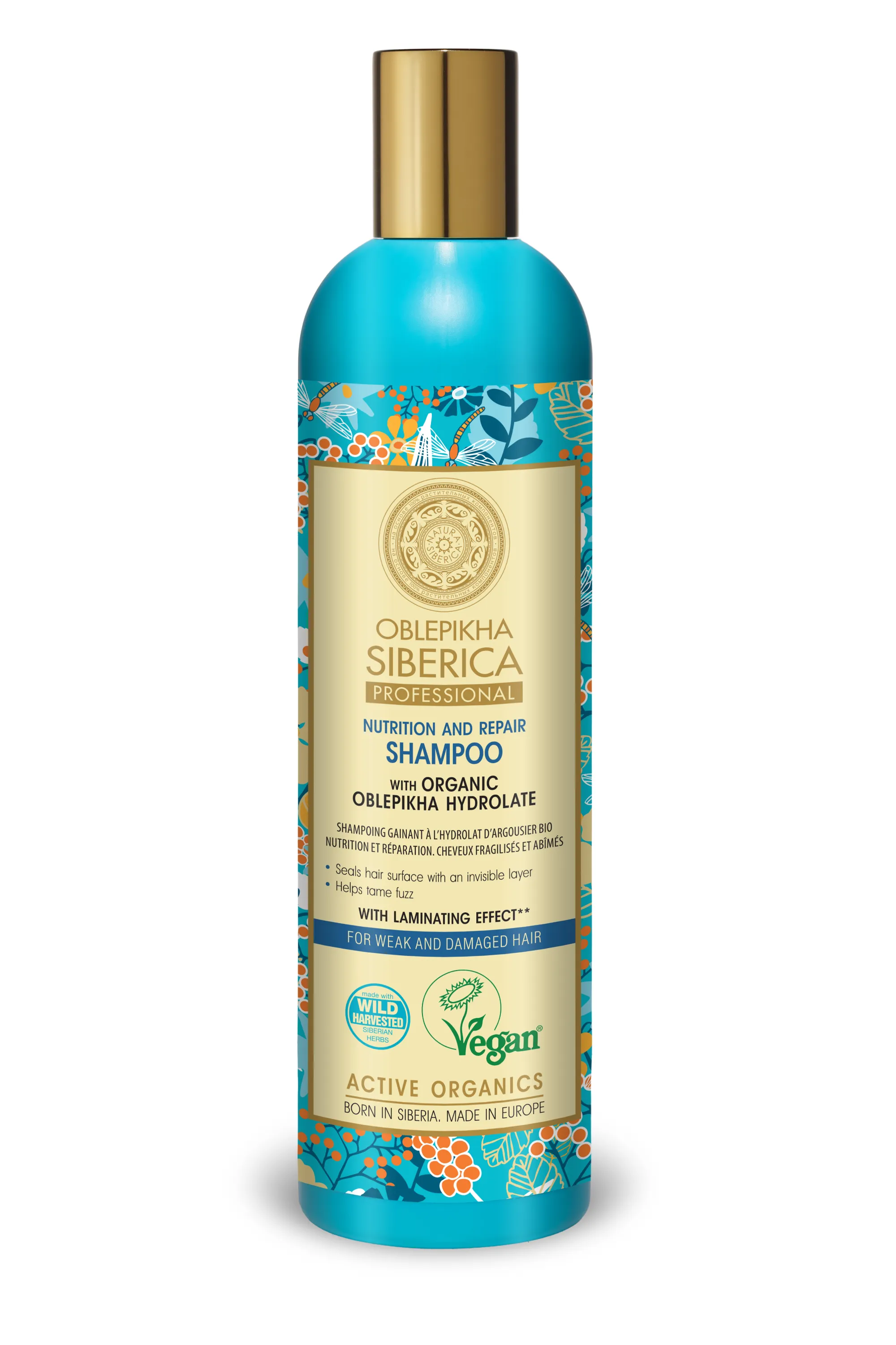 Natura Siberica Shampoing à L’Argousier Cheveux Fragilises et Abimes-400 ml