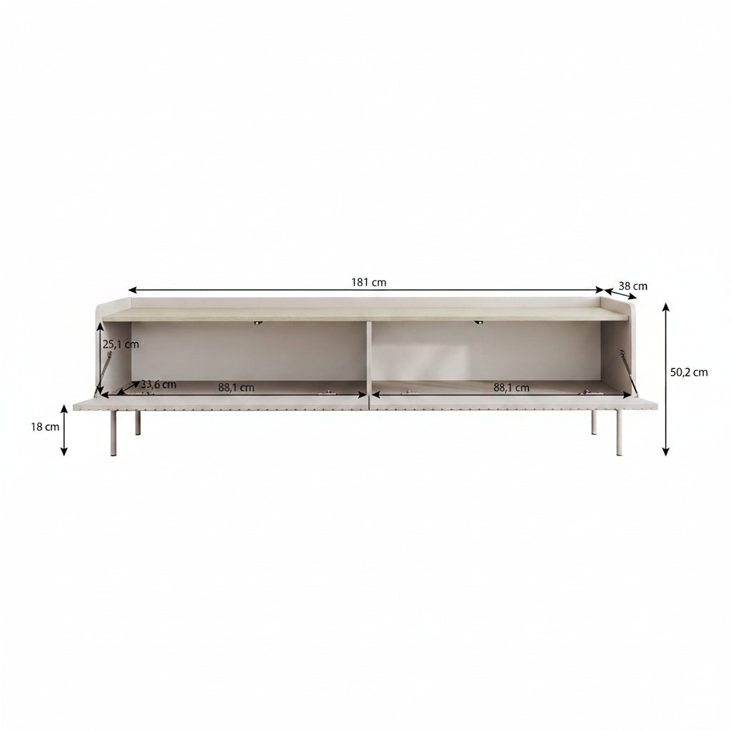 Livako - TV-Meubel - Beige - 181 cm