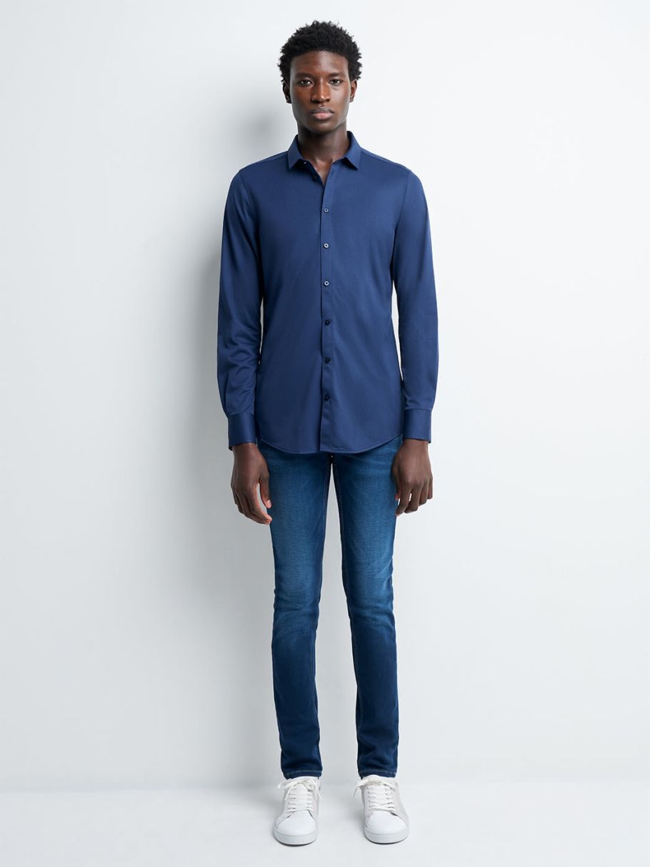 Chemise extraslim unie