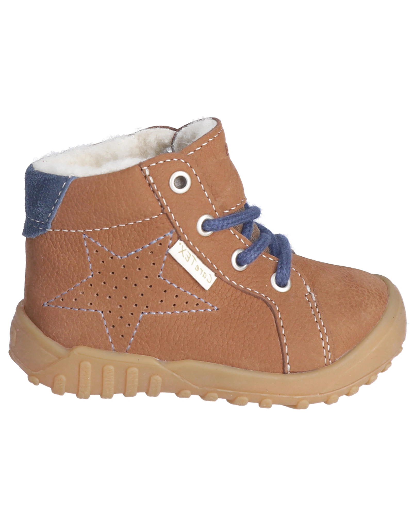 Lauflernboots DENNY gefüttert in curry/blau