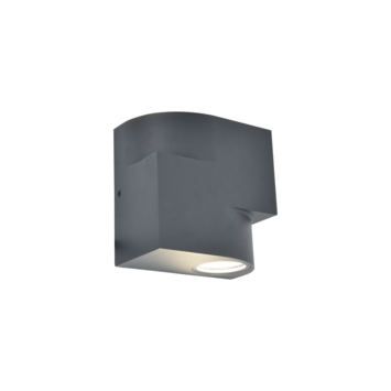 Lutec buitenlamp Marbo 2-lichts antraciet