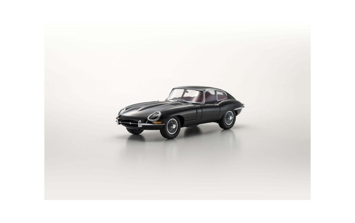 Jaguar Type-E 3.8L Coupe MK1 1961 Schwarz, 1:18<br>Detailgetreues Modellauto für Sammler im Massstab 1:18