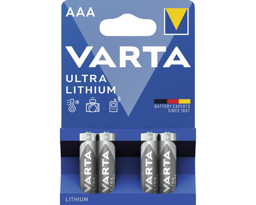 Varta AAA Micro Professional Lithium-batterij, 4-pack