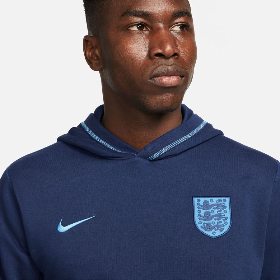 Angleterre Sweat à Capuche Fleece Travel - Bleu/Bleu