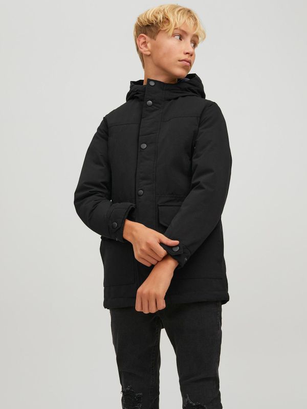 Jack & Jones - JJETIKO PARKA JNR - Zwart - Parka