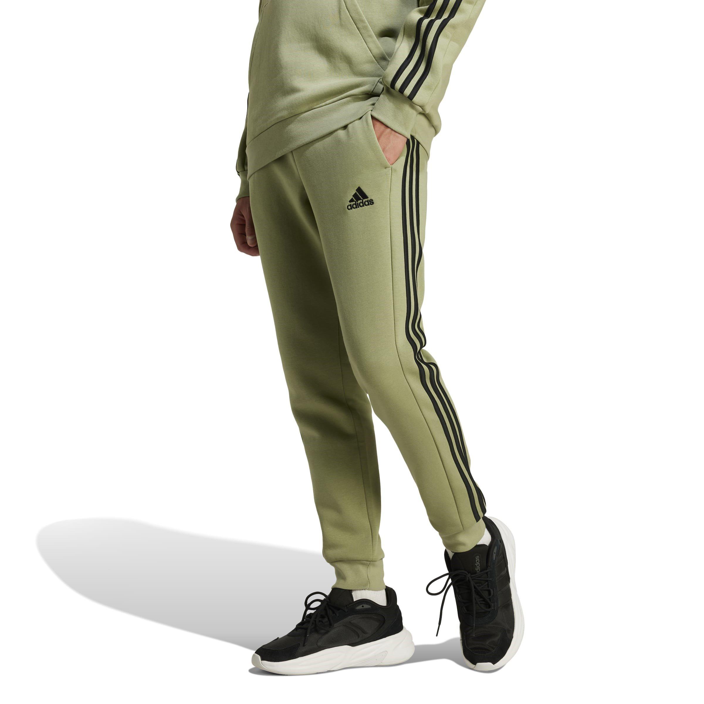 adidas Essentials Fleece Tapered Cuff 3-Stripes Joggers