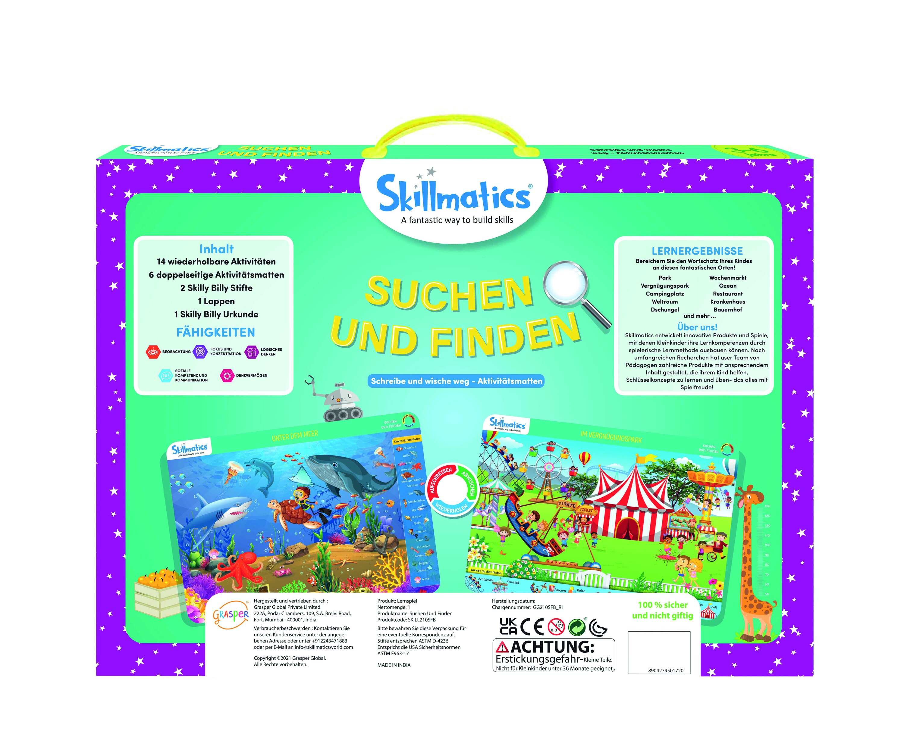 Skillmatics Write and Wipe Kit Suchen und Finden