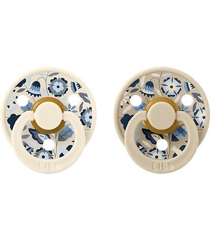 BIBS X Liberty Colour Sutter - 2-pak - Str. 1 - Rund -  Ivory Mi