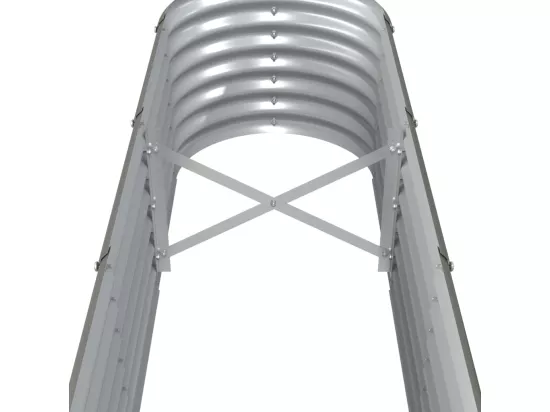 Jardinière bac lit surélevé grise 260 x 40 x 36 cm 02_0039616