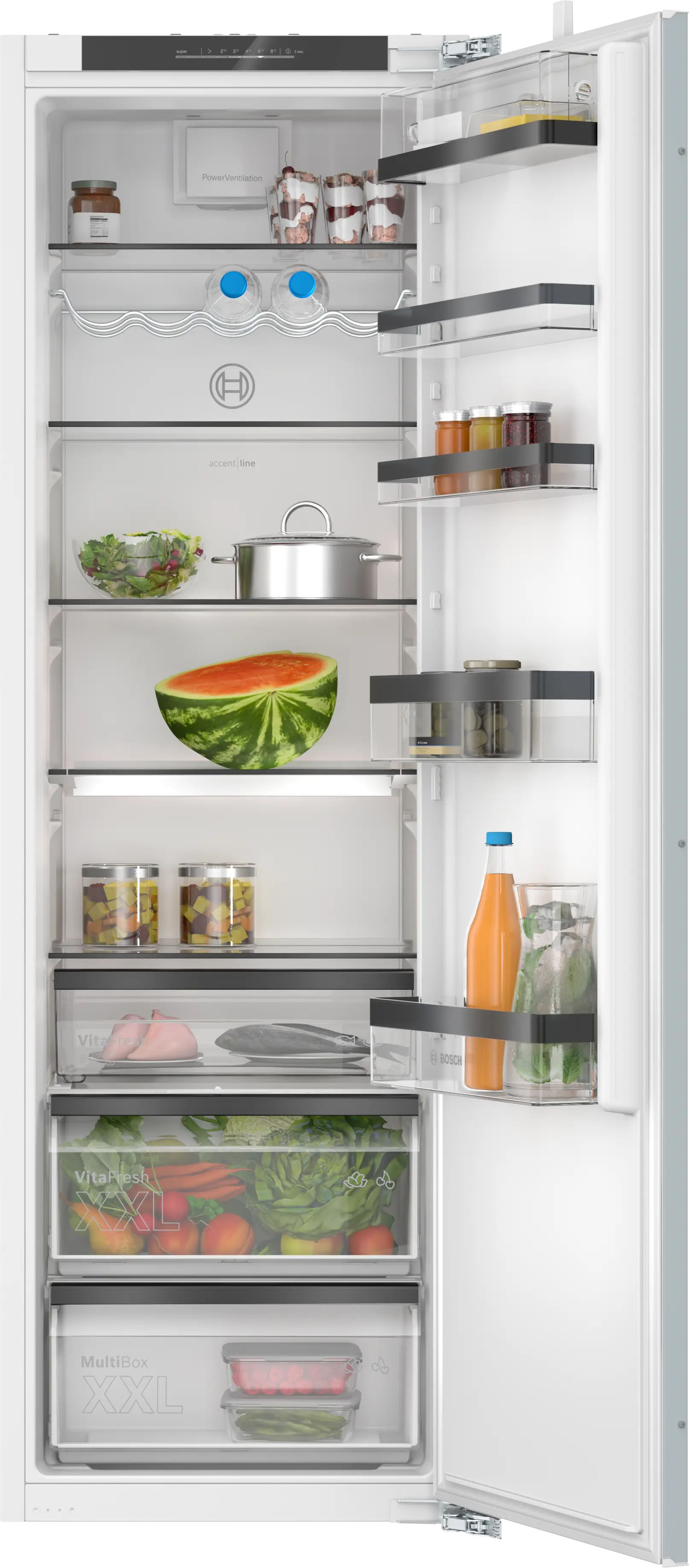 Serie 6 Inbouw koelkast 177.2 x 55.8 cm Vlakscharnier met SoftClose