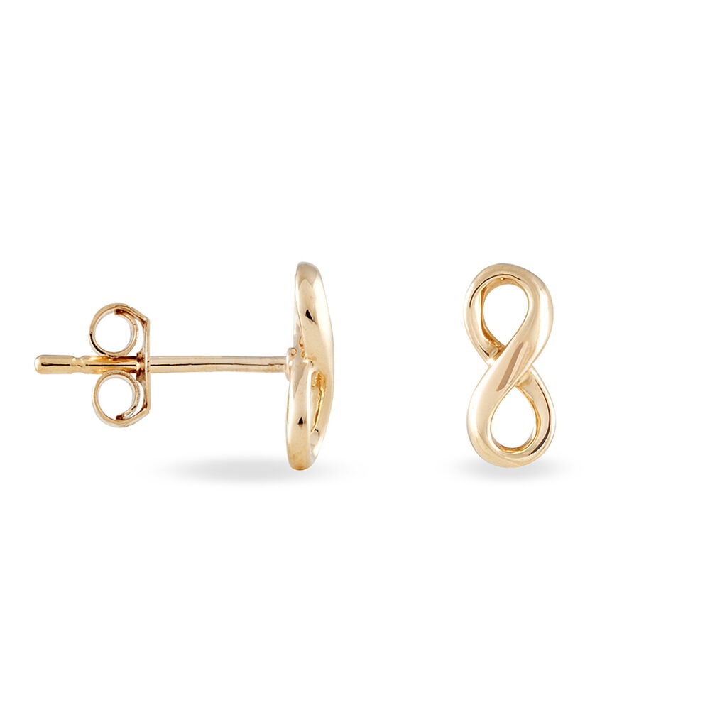 Boucles D'oreilles Puces Ajna Plaqué Or Jaune