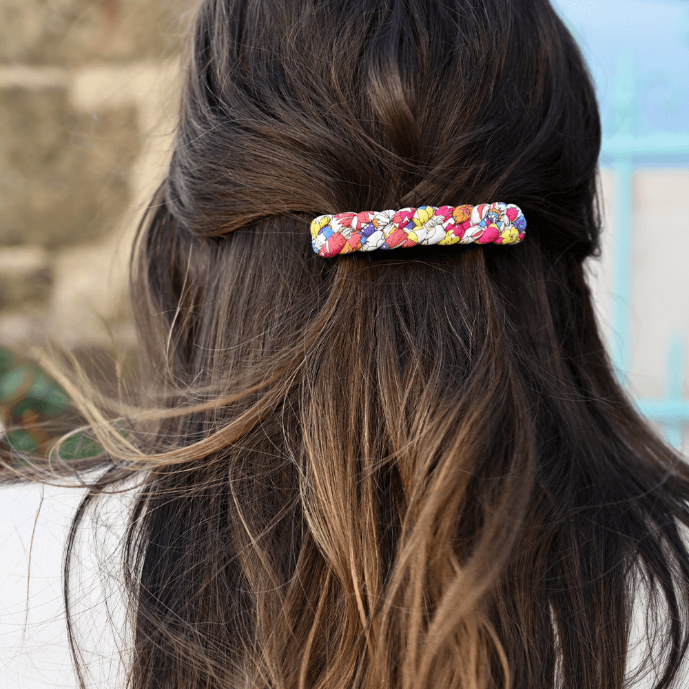 Barrette Cheveux Tressée Tutti Fleuri