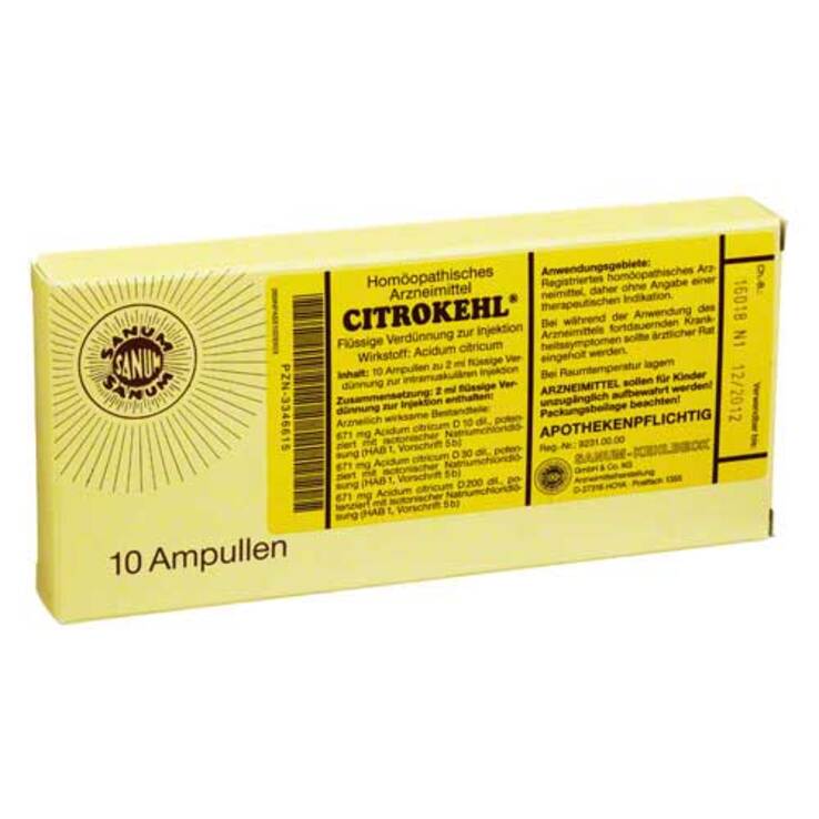 Citrokehl Ampullen, 10X2 ml