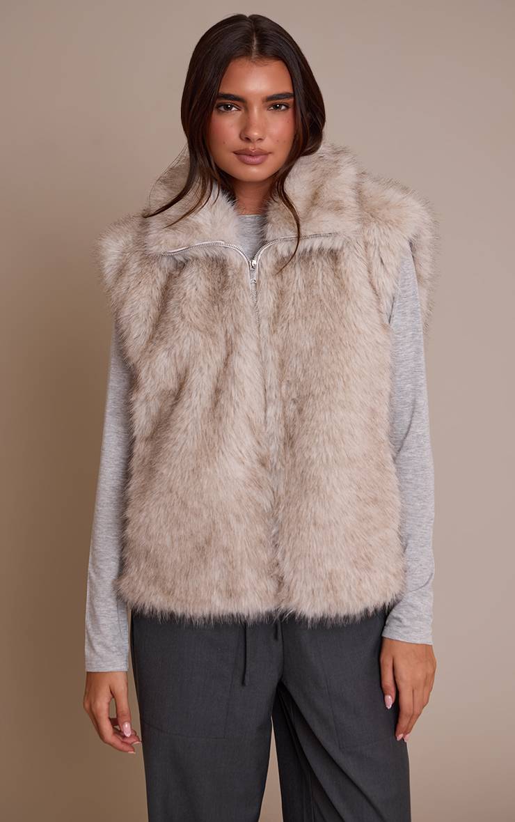 Gris Gilet En Synthétique