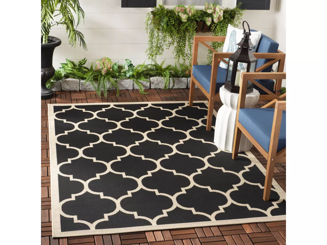Tapis Black & Beige 160 X 231 cm - Arista