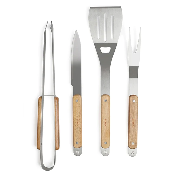 Set de 4 accessoires pour barbecue et plancha Livoo