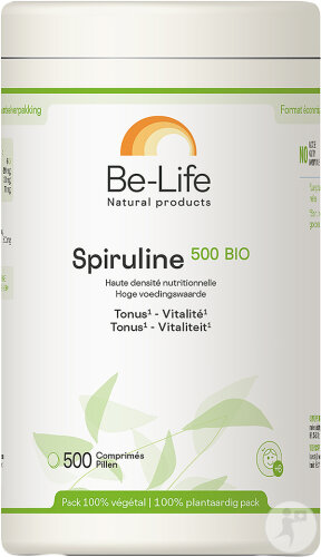 Be-Life Spiruline 500 Bio 500 Comprimés