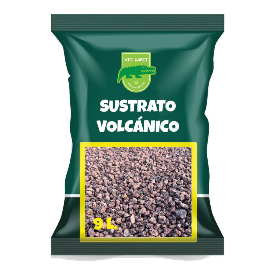 Substrato vulcânico para aquários - Vio Habit / Saco de 15 L / Médio / Natural