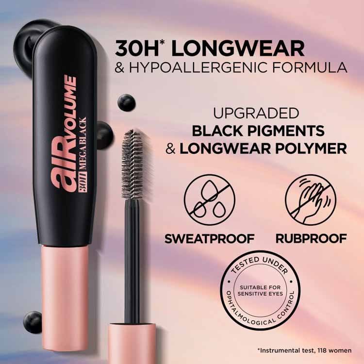 L'Oréal Paris Air Volume 30H Mega Black Mascara Extra Black 9,4ml