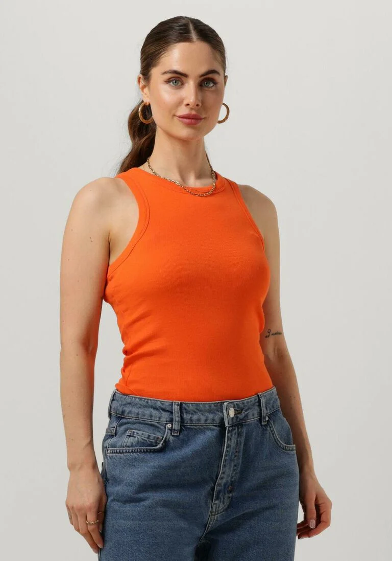 ENVII oranje envii top enally racer top aop