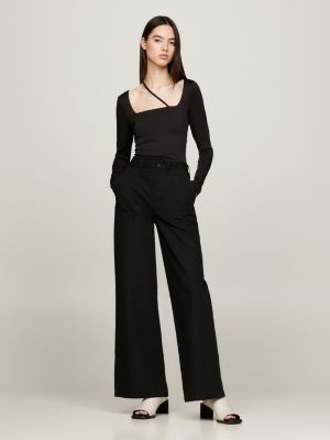 Blusa de manga comprida com várias alças