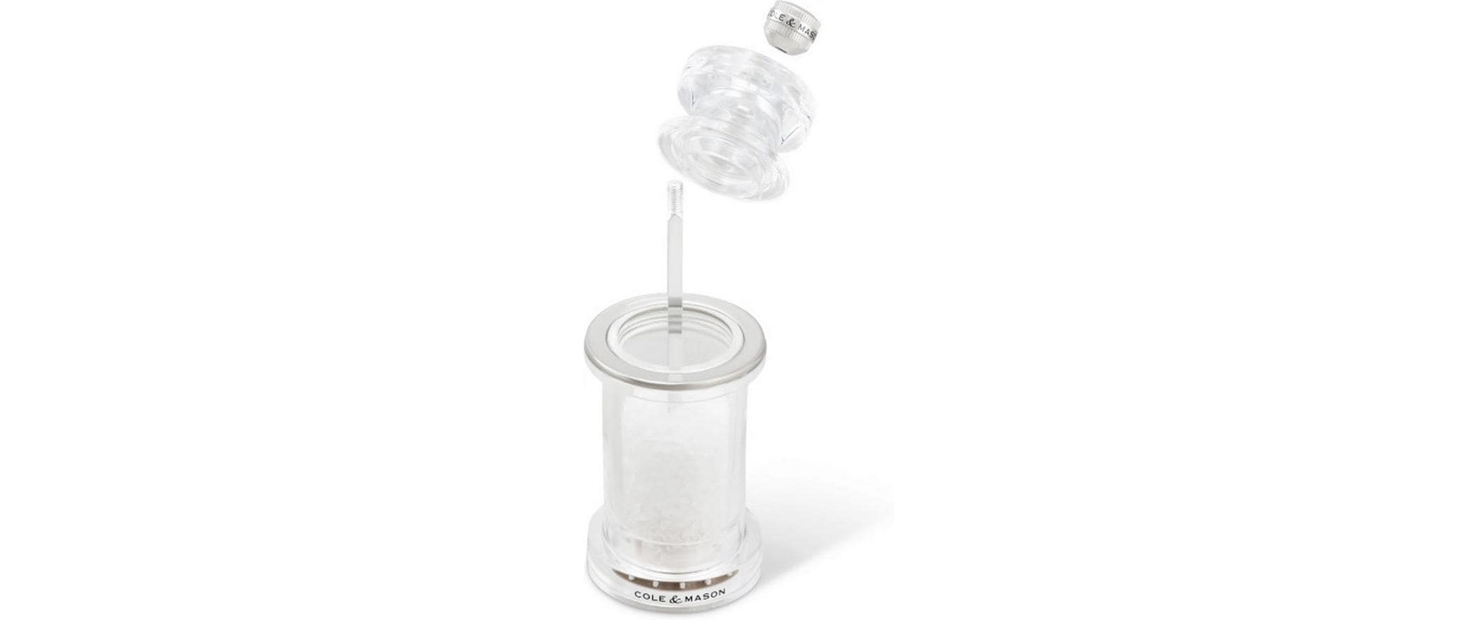 Salzmühle 675 11.8 cm, TransparentGewürzmühle für Salz