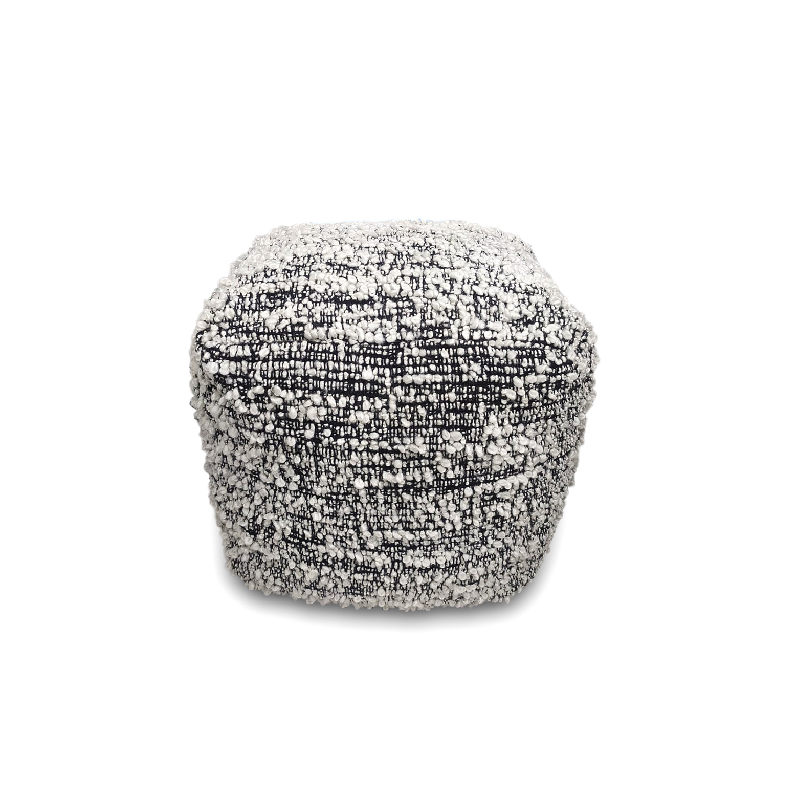 Pouf 'Fenix', schwarz-weiß, H 45 cm, B 45 cm, L 45 cm von fischer's lagerhaus