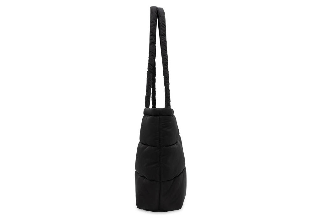 puffed bag mom luiertas - black