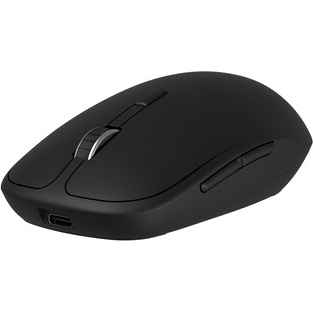Souris Accsup rechargeable sans fils noire - 2.4G & Bluetooth