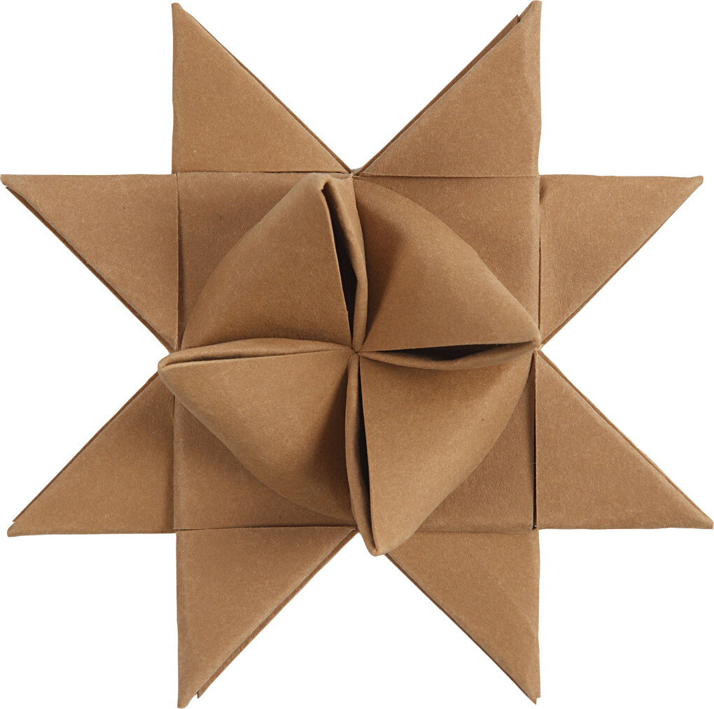 Stjernestrimler - L 44+78 CM - B 15+25 MM - 350 G - Natur - 24 Strimler