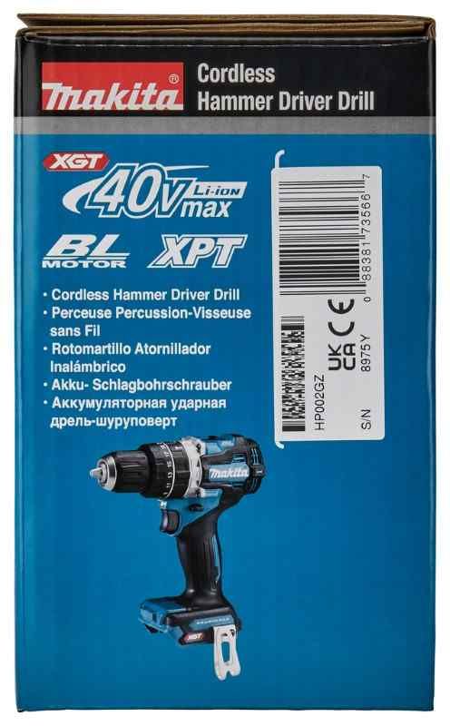 Makita HP002GZ 40V Max klopboor-/schroefmachine body