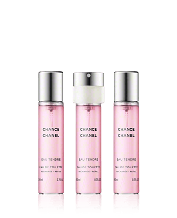 Chanel Chance Eau Tendre edt purse spray refill 3x20ml
