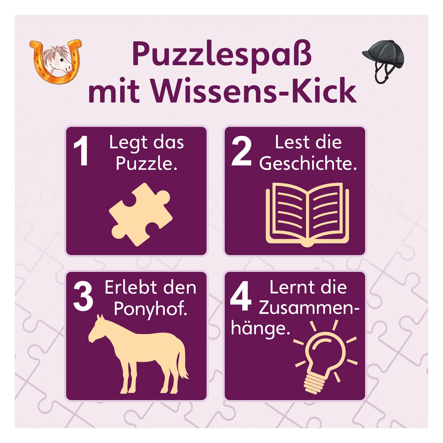 WAS IST WAS Junior Puzzle Pferde & Ponys