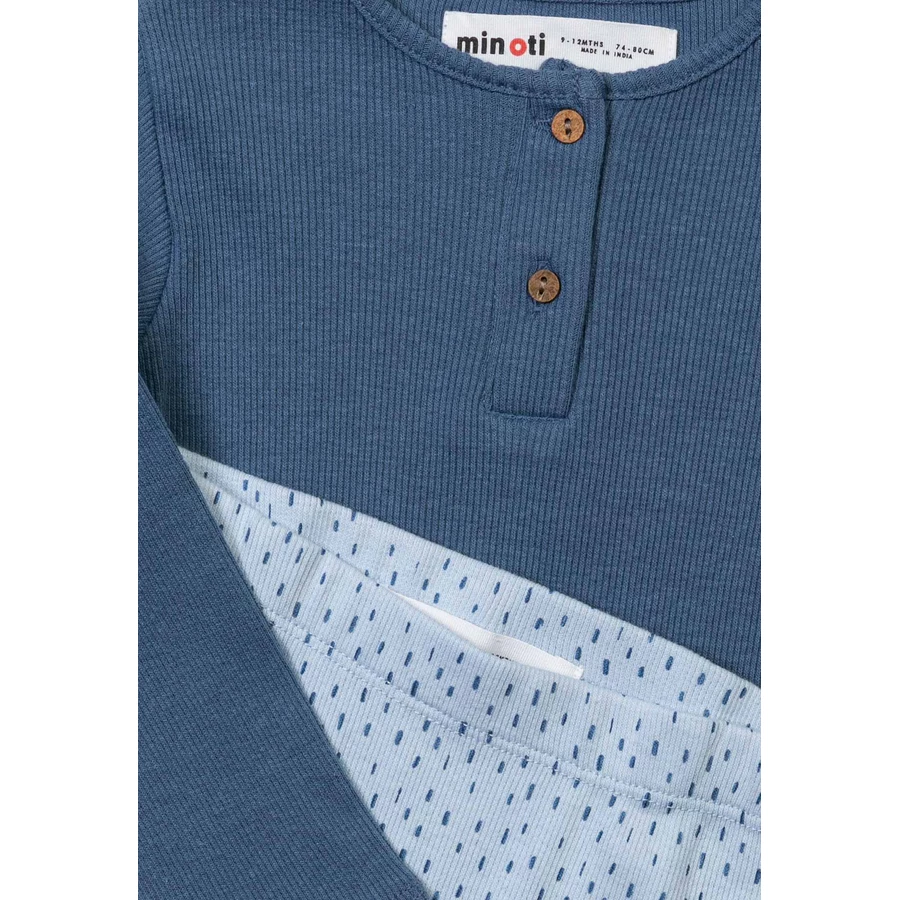 Minoti Body + Leggings blau