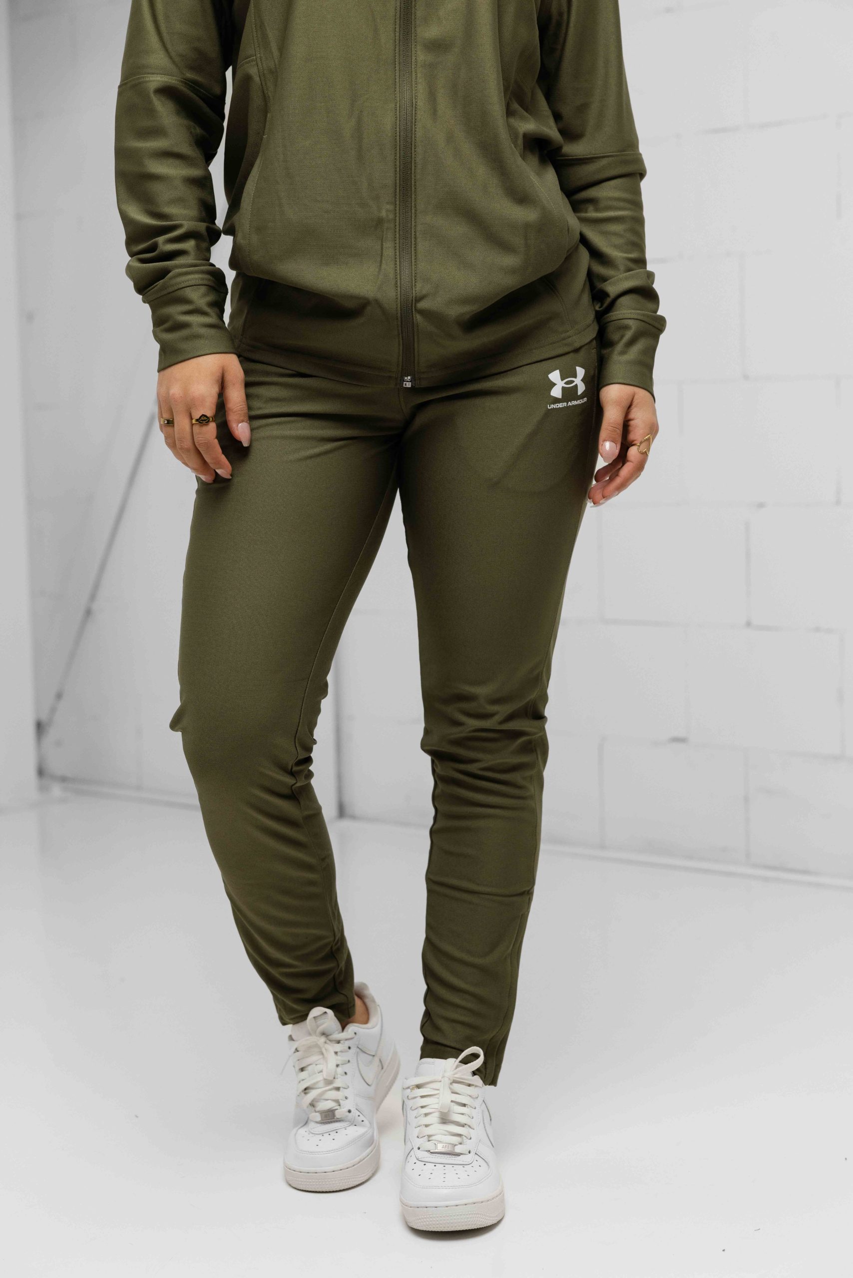 Under Armour Challenger Trainingspak Dames Donkergroen