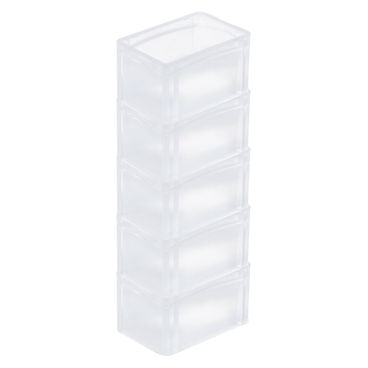 PROREGAL Transparante Eurobox BasicLine Met Gesloten Handvat HxBxD 17 x 20 x 30 cm 7,2 Liter Eurobox Transportbox