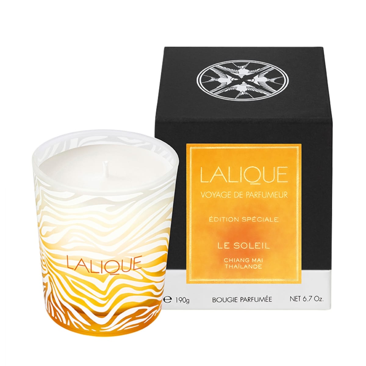 Lalique Le Soleil Chiang Mai ThaïlandeBougie Parfumée Édition Spéciale