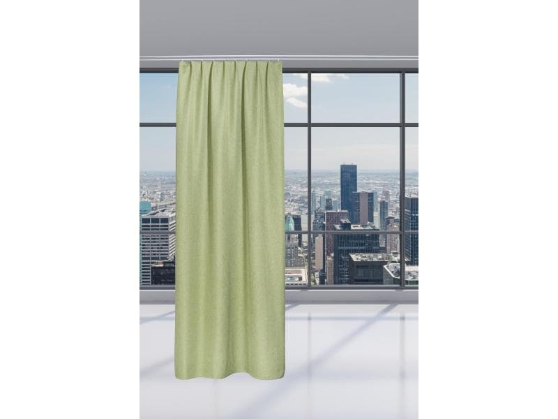 Casa Leon Verdunklungsvorhang mit Faltenband Vulcano 140 cm Weich fallender Thermovorhang