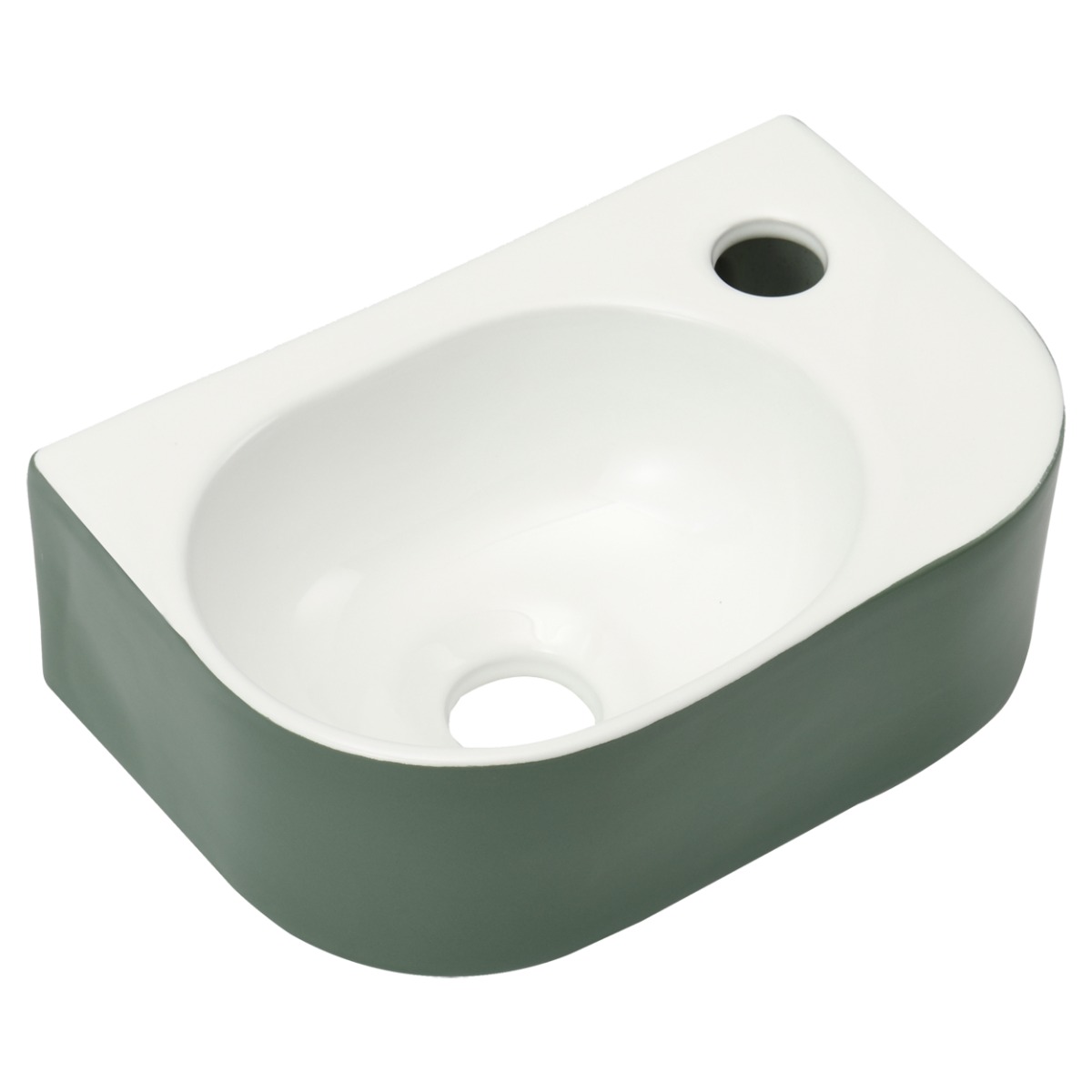 Differnz Lina keramische fontein 30cm groen