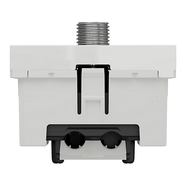 Mécanisme prise TV/FM/SAT 2 modules Schneider Electric Unica Pro blanc