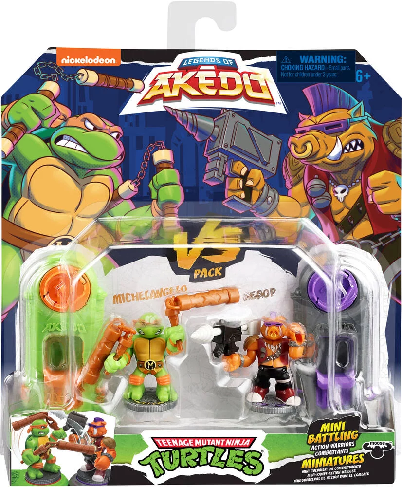 AKEDO -  TORTUES NINJA MICHELANGELO VS BEBOP