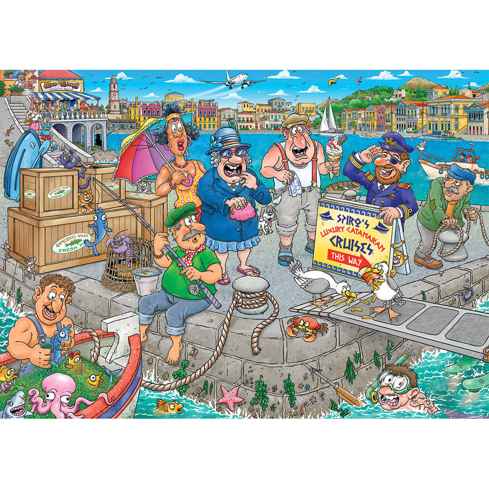 Jumbo Wasgij Original 47 puzzel Boating Bedlam - 1000 stukjes