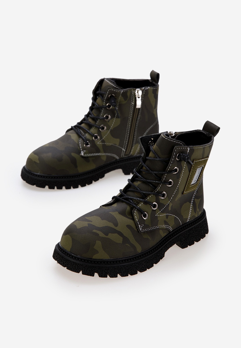 Bottines garçons vert Moulins