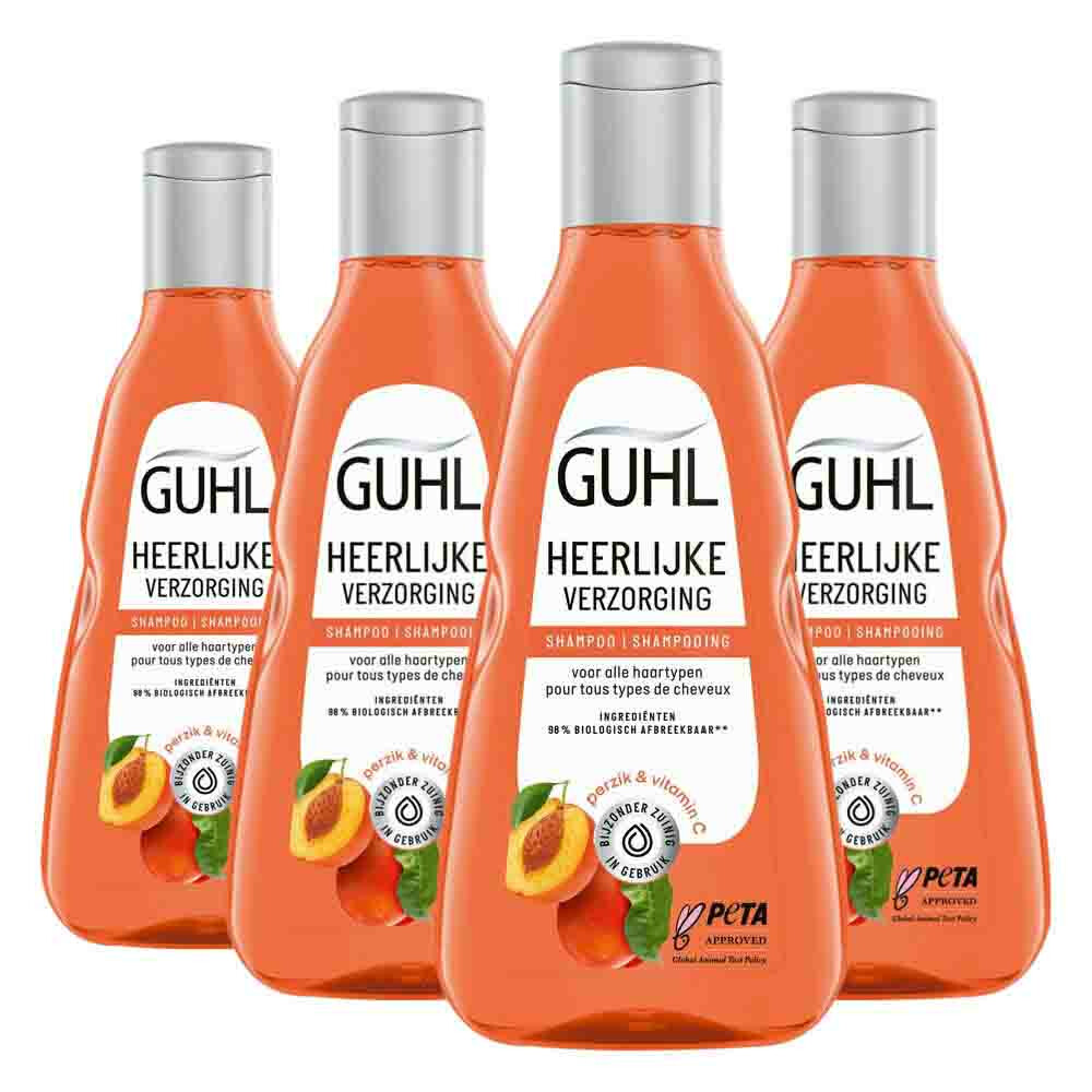4x Guhl Shampoo Heerlijke Verzorging250 ml