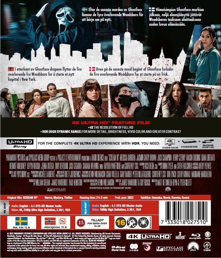 Scream 6 - 2023 - 4K Ultra HD Blu-Ray