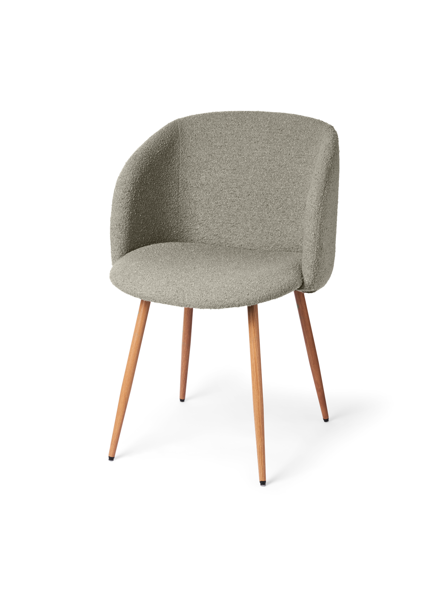 Stol i boucléstof | 81 x 56,5 x 54 cm. | Warm Grey