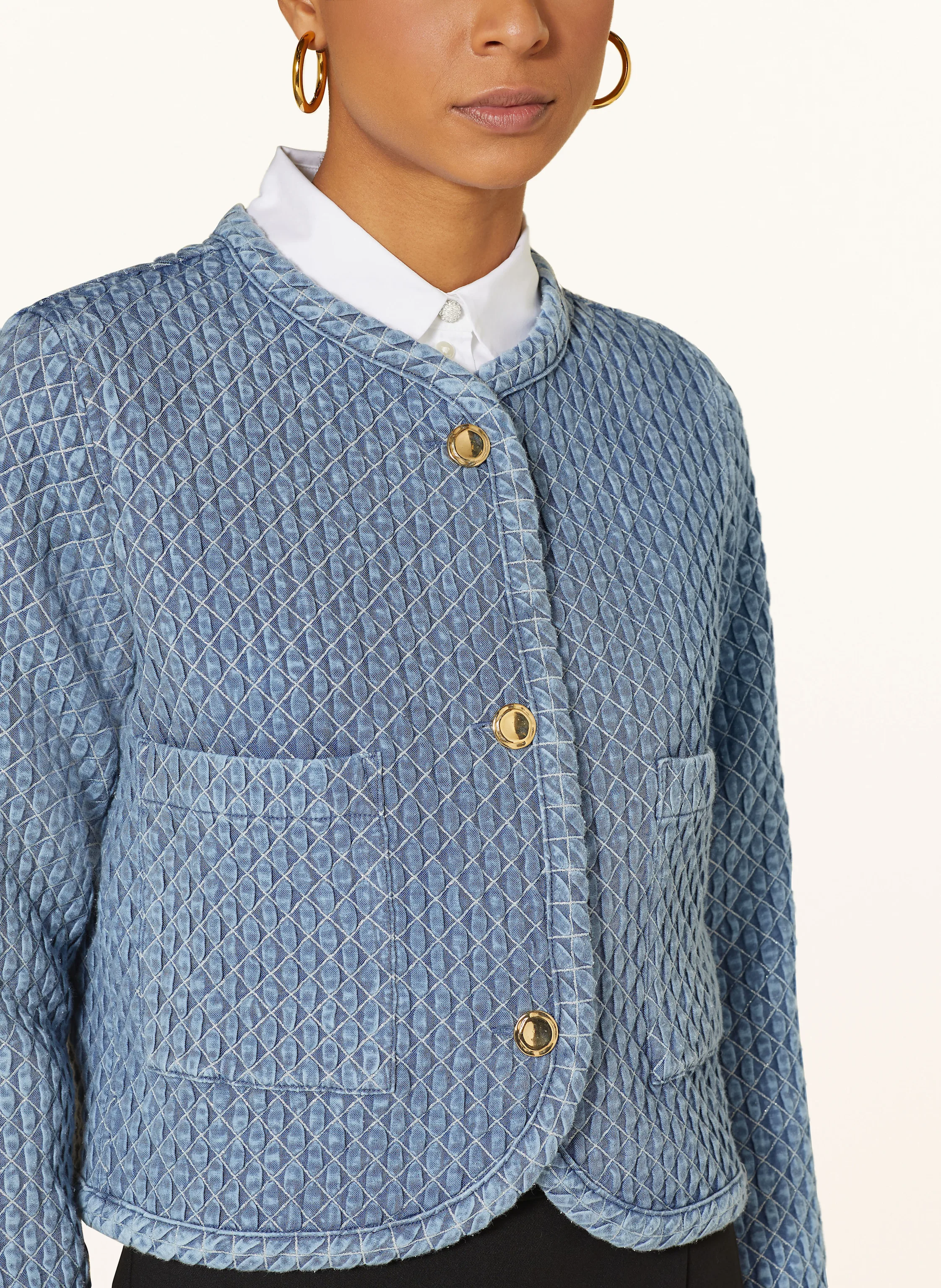 Rich & Royal Kastenjacke mit Glanzgarn