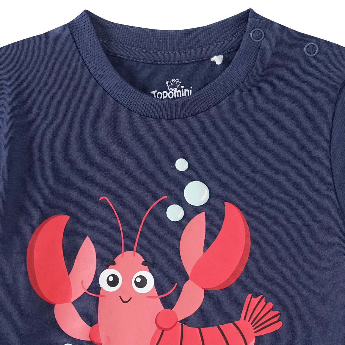 Topomini Baby T-Shirt mit Hummer-Motiv dunkelblau